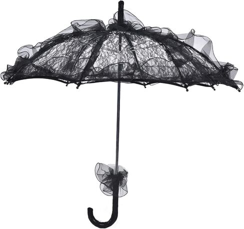 Elegant Lace Bride Wedding Umbrella Lace Parasol Wedding Photography Prop with Aluminum Alloy Handle for Party Decor Bridal Shower Photo in Kuwait