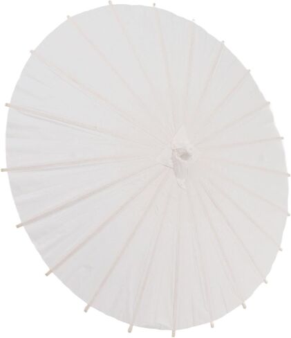 SUNGOOYUE Kids Paper Parasol, Elegant White Paper Umbrella for DIY Hand Painting, with Smooth Open Close for Photography Props and Home Decoration in Kuwait
