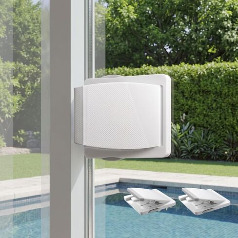 Sliding Glass Door Lock for Child: Patio Protect Toddlers(0-4) Adhesive | No Drill Adhesive 500Home Tested Glass Safety for Balcony & Sliding Door in Kuwait