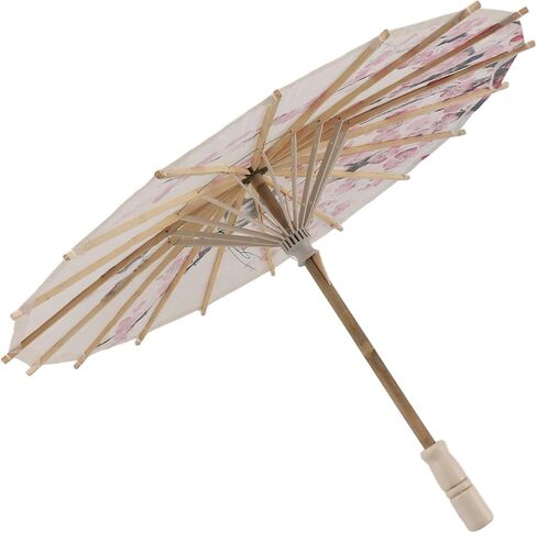 Chinese Oil Paper Umbrella Handmade Wooden Umbrella with Classical Plum Painting for Wedding Photography Party Performance in Kuwait