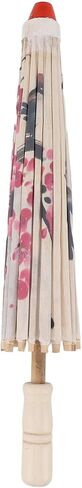 Chinese Oil Paper Umbrella Handmade Wooden Umbrella with Classical Plum Painting for Wedding Photography Party Performance in Kuwait