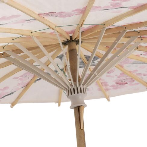 Chinese Oil Paper Umbrella Handmade Wooden Umbrella with Classical Plum Painting for Wedding Photography Party Performance in Kuwait