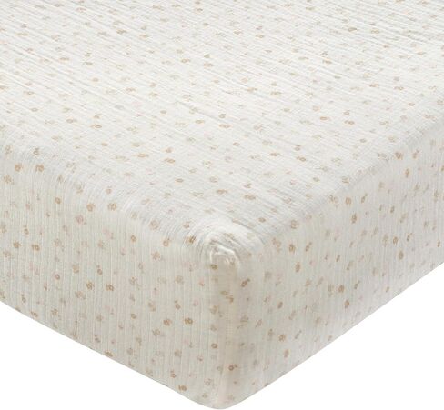 Lambs & Ivy Signature Zebra Blue Organic Cotton Breathable Fitted Crib Sheet in Kuwait