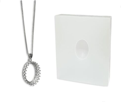 Milky Treasures Crown Necklace DIY Breastmilk Jewelry Making Kit (Full Kit) | 925 sterling silver pendant, breastfeeding keepsake, new mom gifts, baby shower registry, lactation in Kuwait