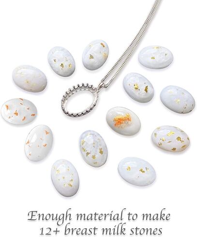 Milky Treasures Crown Necklace DIY Breastmilk Jewelry Making Kit (Full Kit) | 925 sterling silver pendant, breastfeeding keepsake, new mom gifts, baby shower registry, lactation in Kuwait