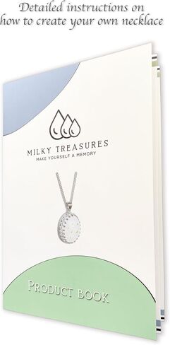 Milky Treasures Crown Necklace DIY Breastmilk Jewelry Making Kit (Full Kit) | 925 sterling silver pendant, breastfeeding keepsake, new mom gifts, baby shower registry, lactation in Kuwait