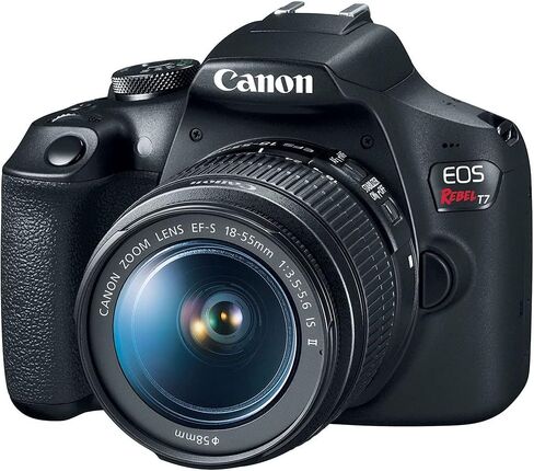 Canon EOS Rebel T7 DSLR Camera Kit | 24.1MP APS-C Sensor with EF-S 18-55mm Lens | Full HD 1080p Video Compact Beginner-Friendly Photography (2727C002) + Canon EF 24-70mm f/2.8L Lens + Bag + 64GB Card in Kuwait