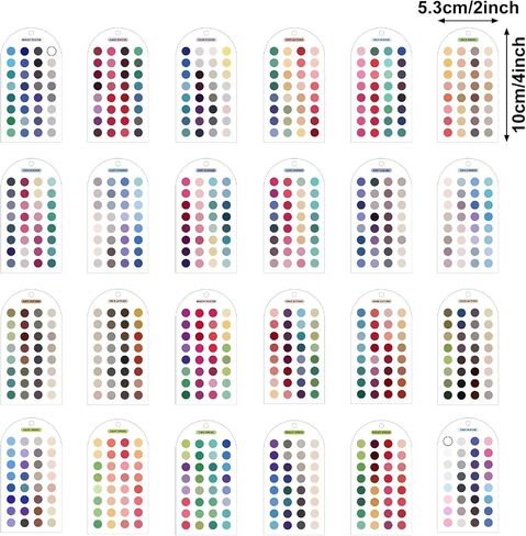 NQEUEPN 24pcs Seasonal Color Analysis Cards with Bead Chains | Acrylic Color Palette Guide Portable Seasonal Colors Matching Kit for Color Matching & Fashion Advice (12 Seasonal Colors) in Kuwait