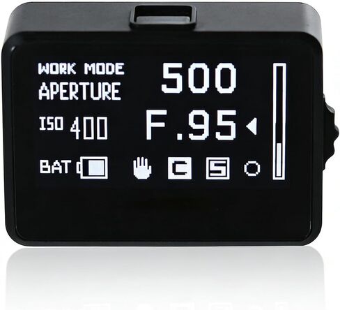 Photography Light Meter, Camera Light Meter, 30°FOV Digital Exposure Meter, EV Range 1-22, W/Large OLED Screen, Rechargeable, for Vintage Film Cameras in Kuwait