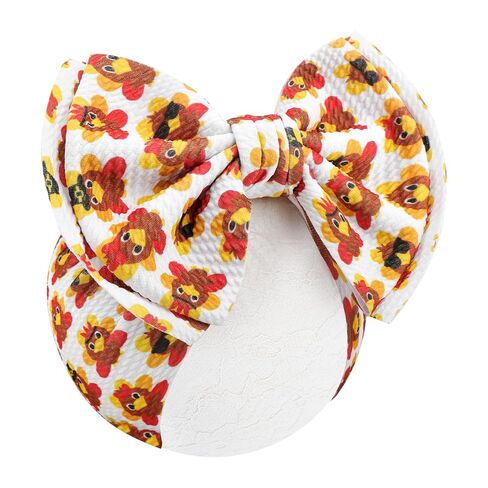 YanJie 7'' 1pcs 4th of July Baby Headbands Girl Hair Accessories with American Flag Ice Cream Pattern Independence Day Baby Bow Fits Baby Girl Outfits in Kuwait