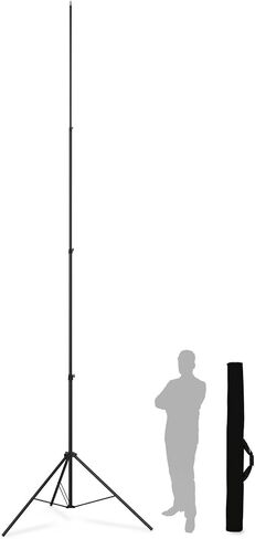 20FT Heavy Duty Aluminum Tripod Stand, 1/4" & 3/8" Screw Adapter, Tall Camera & Light Stand for Sports Camera, Outdoor Video Shooting & Photography in Saudi Arabia