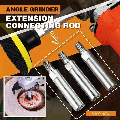 Angle Grinder Extension Connecting Rod, Thread Angle Grinder Extension Shaft,Pratical Angle Grinder Extension Connecting Rod,Fits Model 100 Angle Grinders,Connecting Rotary Rod Car Polishing Adapter in Kuwait