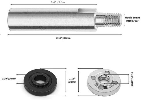 Angle Grinder Extension Connecting Rod, Thread Angle Grinder Extension Shaft,Pratical Angle Grinder Extension Connecting Rod,Fits Model 100 Angle Grinders,Connecting Rotary Rod Car Polishing Adapter in Kuwait