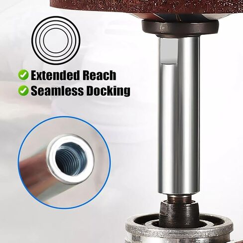 Angle Grinder Extension Connecting Rod, Thread Angle Grinder Extension Shaft,Pratical Angle Grinder Extension Connecting Rod,Fits Model 100 Angle Grinders,Connecting Rotary Rod Car Polishing Adapter in Kuwait