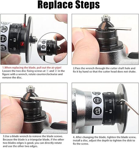 Pneumatic Chamfering Tool Handheld, Mini Aluminium Alloy Air-Powered Chamfering Machine Trimming, 45° Arc Corner with 1/4 Inch Air Inlet for Metal Wood Deburring Beveling (Aluminum,C Angle Blades) in Kuwait