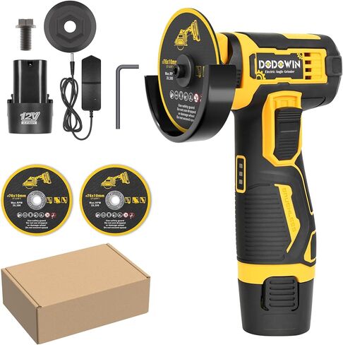 DODOWIN Sturdy Angle Grinder 12V Yellow in Kuwait