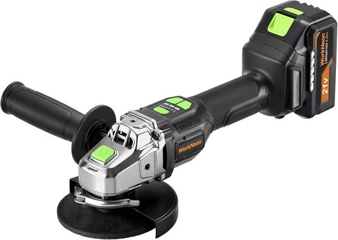 Cordless Angle Grinder 4-1/2", Brushless Angle Grinder Kit with A 4.0Ah Battery & Charger, Max 8500RPM, Electric Grinder Tool for Metal Cutting, Grinding, Polishing, Safety Guard in Kuwait