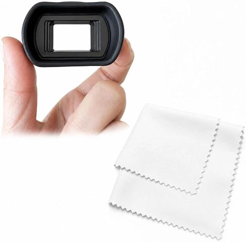 Long Soft Viewfinder Eyecup Eyepiece with Micro Fiber Cloth for EOS 5D Mark IV 5D Mark III 5DS R 5DS 7D 7D Mark II 1Dx Mark II 1Ds Mark III 1D Mark IV 1D Mark III in Kuwait