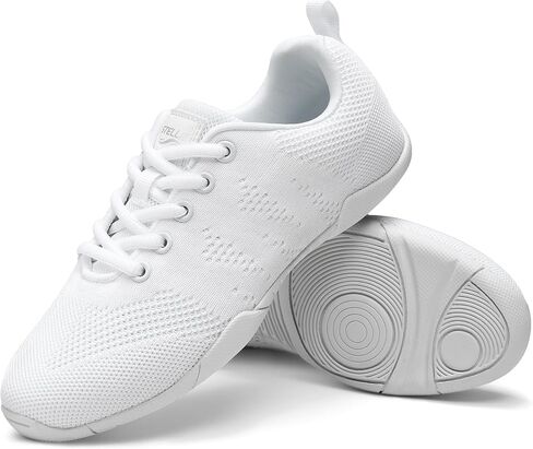 Stelle Cheer Shoes Girls and Women Lightweight Sneakers | Cheerleading Dance Shoes for Youth Athletic Training and Practice - Breathable Flexible Athletic Tennis Shoes in Saudi Arabia