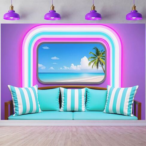 Island Bachelorette Party Decorations Backdrop Beach Romance Theme for Party Summer Banner 5x3FT in Kuwait