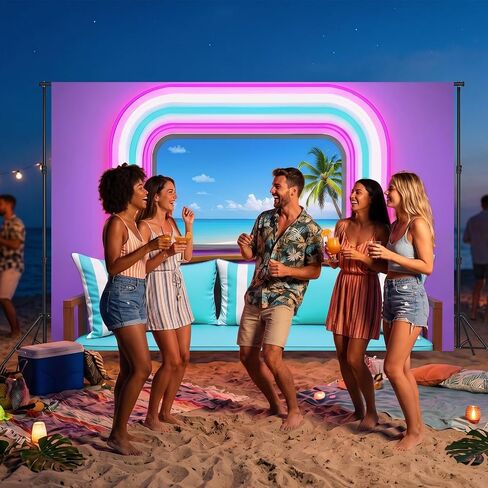 Island Bachelorette Party Decorations Backdrop Beach Romance Theme for Party Summer Banner 5x3FT in Kuwait