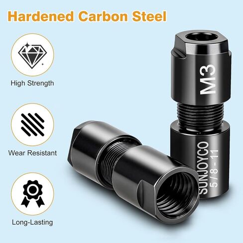 Angle Grinder Collet Adapter: Angle Grinder to Die Grinder Adapter | 5/8"-11 Thread to 1/4" (6mm) & 1/8" (3mm) Collet Chucks Die Grinder Attachment - Angle Grinder Adapter Conversion Kit in Kuwait