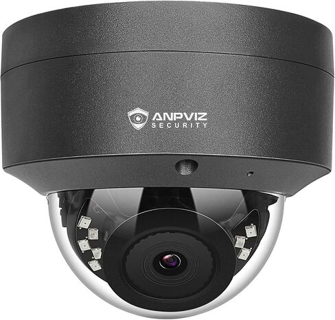 Anpviz 5MP PoE IP Dome Camera with Audio/Mic, 98ft IR Night Vision | IP Security Camera Outdoor Indoor, IP66 Waterproof, 2.8mm Lens, Human Detection, Not PTZ, NDAA, IPC-D250W-SE (U Series) in Kuwait