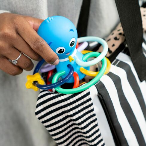 Baby Einstein Ocean Explorers Opus’s Shake & Soothe Teether Toy & Rattle, Ages 0 Months and Up in Kuwait