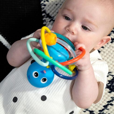 Baby Einstein Ocean Explorers Opus’s Shake & Soothe Teether Toy & Rattle, Ages 0 Months and Up in Kuwait