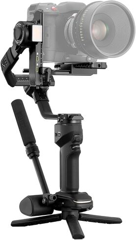 ZHIYUN Crane 4, 3-Axis Gimbal Stabilizer for DSLR and Mirrorless Camera, Nikon Sony Panasonic Canon Fujifilm BMPCC 6K, Fill Light, PD Fast Charge | for Nikon Sony Panasonic Canon Fujifilm BMPCC 6K, Fill Light, PD Fast Charge in Kuwait