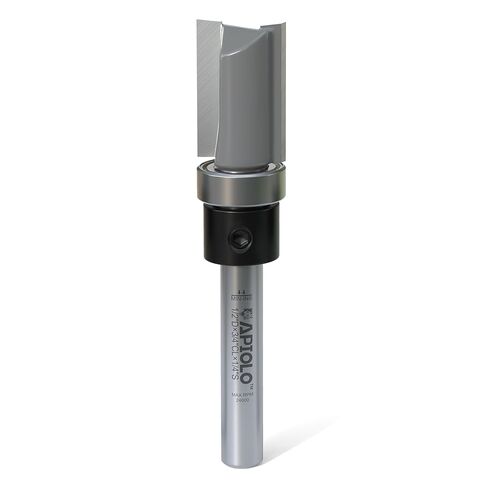 Professional Pattern Flush Trim Router Bit 1/4 Inch Shank, 1/2 Inch Cutting Diameter, 1/2 Inch Cutting Length, Top Bearing Flush Cut Trim Router Bit for Woodworking Trimming in Saudi Arabia
