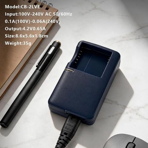 CB-2LV CB-2LVE NB-4L Camera Charger for Compatible Canon Battery Powershot SD30 SD40 SD200 SD300 SD400 SD450 SD600 SD630 SD750 ELPH 100 HS 300 HS IXUS 30 40 50 55 60 65 70 75 80 100 110 115 120 130 in Kuwait