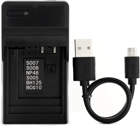 Norifon NP-70 USB Charger for Fujifilm FinePix F20, FinePix F20 Zoom | Compaitible with Fujifilm FinePix F40fd, F45fd, F47fd Camera in Kuwait