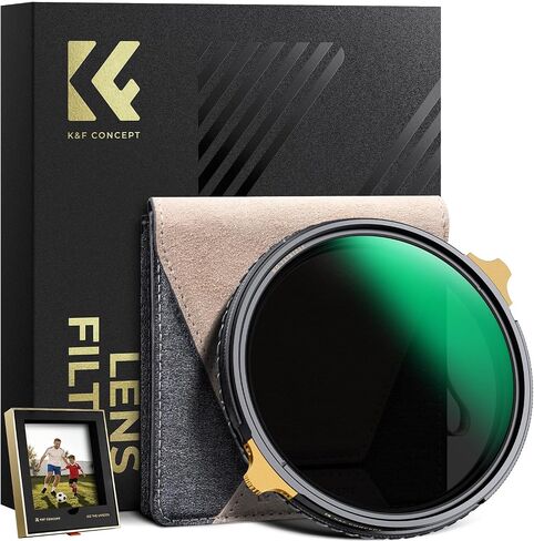 K&F CONCEPT 82mm VND2-32 Filter & CPL Filter - Nano-X PRO Series | Durable Brass Frame, 2-in-1 Filter for Camera Lens, Waterproof Scratch Resistant 36 Multi-Coated-FA901 in Saudi Arabia
