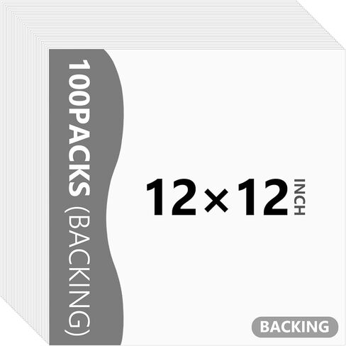 Somime 100 Pack Backing Boards, 12x12 Uncut White Mat Boards | Acid-Free Backerboards for Art Prints, Ideal for Photos, Pictures, Prints, and Frames in Kuwait