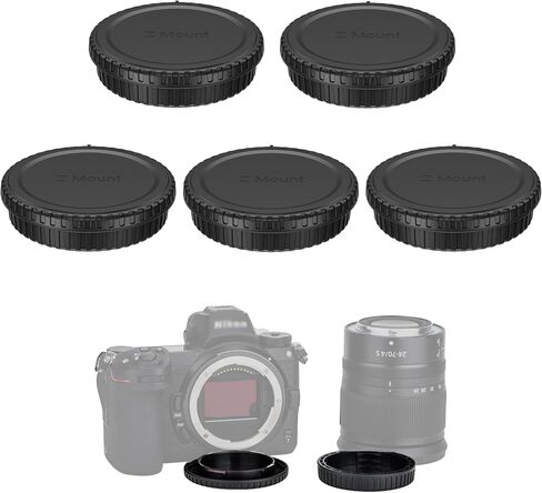 JJC 2-Pack Nikon Z Mount Rear Lens Cap & Body Cap for Nikon Z50 Z30 Z7 Z6 | Replaces Nikon LF-N1 Lens Cap & BF-N1 Body Cap, for Nikon ZR Z30 Z50 II Z5 II Z6 III II Z7 II Z8 Z9 Z fc Zf, Dustproof, ABS in Saudi Arabia