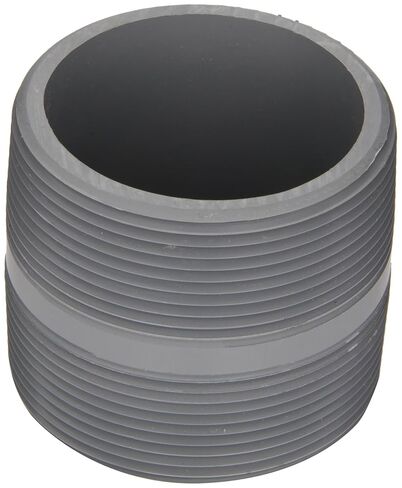 Spears 88-C Series CPVC Pipe Fitting, Close Nipple, Schedule 80, Gray, 1" NPT Male, 1-1/2" Length in Kuwait