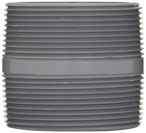 Spears 88-C Series CPVC Pipe Fitting, Close Nipple, Schedule 80, Gray, 1" NPT Male, 1-1/2" Length in Kuwait