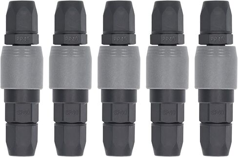 5 Set Self Locking Pneumatic Quick Connector,C Type Self Locking Air Compressor Hose Coupler Plug Socket,Pneumatic Fittings(3 sizes Optional)(SP+PP-40) in Kuwait