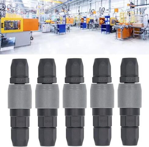 5 Set Self Locking Pneumatic Quick Connector,C Type Self Locking Air Compressor Hose Coupler Plug Socket,Pneumatic Fittings(3 sizes Optional)(SP+PP-40) in Kuwait