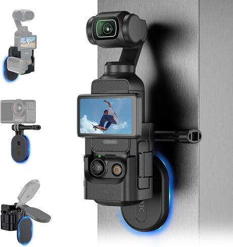 Magnetic Mount Stand for Insta360 X5 X4 OSMO 360 Pocket4 Action 5pro Hero13 | Detachable,Strong Magnetic,Camera Mount Steering Holder for Insta360 X5 X4 X3 GO Osmo 360 Pocket 4 Action 5 pro 4 3 Hero 13 in Kuwait