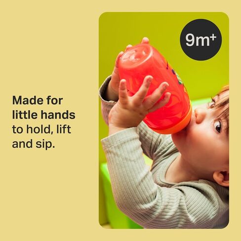 Tommee Tippee Toddler Sippee Cup, Spout, 9m+, Non-Spill, 10oz | Pack of 3, Bite-Resistant Spout, Easy to Hold, Leak-Proof, Red, Purple & Green, BPA Free in Kuwait