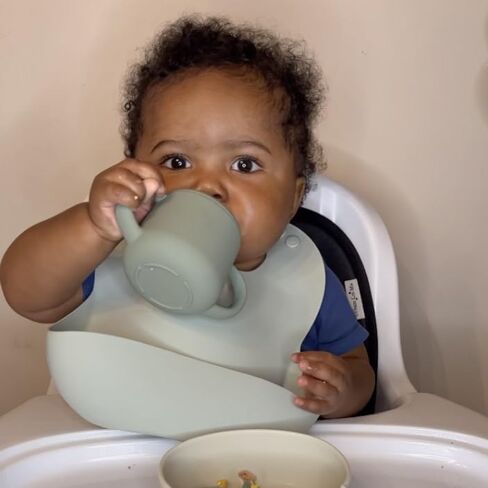 Moonkie Silicone Baby Sippy Cups | 3 Stages Training Cup Straw Cup for Infants Toddlers and Kid | 4 oz 1Pack in Kuwait