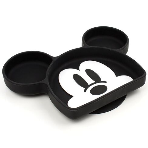 Bumkins Disney Toddler and Baby Suction Plate, Silicone Grip Dish, Baby Led Weaning, Kids Feeding Supplies, Non Skid Sticky Bottom, Platinum Silicone, for Children Ages 6 Months Up, Toy Story Alien in Kuwait