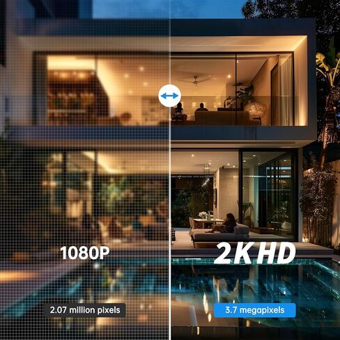 Light Bulb Security Camera 5G/2.4GHz WiFi 2K Lightbulb Security Cameras Wireless Outdoor, 360 Screw in Sight Bulb Motion Detection Siren Alarm Light Socket Camera 2-Way Audio Color Night Vision in Kuwait