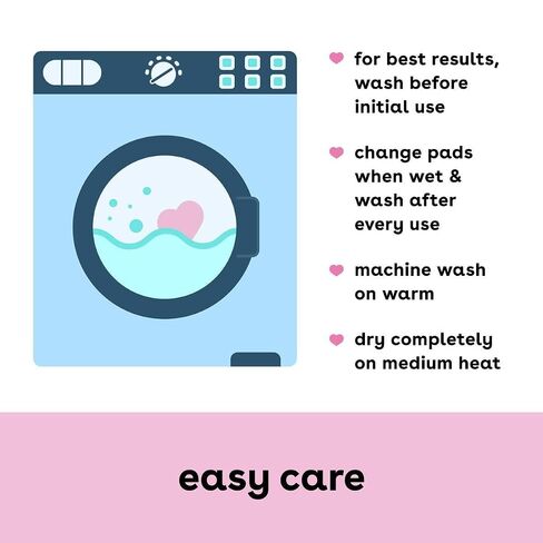 Bamboobies Soft Reusable Nursing Pads for Breastfeeding, Regular, 12 Count | Ultra soft velour pads absorb leaks and stay gentle on sore skin. Machine washable and reusable, so nothing is wasted. in Saudi Arabia