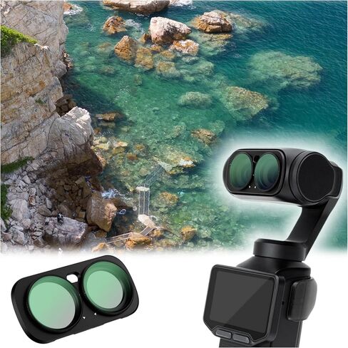 JJC UV Filter for Insta360 Luna Ultra,Absorbs UV Light,w. Screen Protector | Reduce Bluish Cast Absorb Ultraviolet Light,Protect Lens,Multi Coated HD Optical Glass Aluminium Frame,with Filter Case in Kuwait