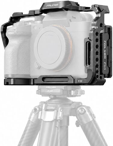 FALCAM Camera Cage for Hasselblad X2D X2D II, 6061 Aluminum Protective Cage with Modular Arca L-Plate, AirTag Compatible Slot, Lay-Flat Design, Multi-Point Mounting in Saudi Arabia