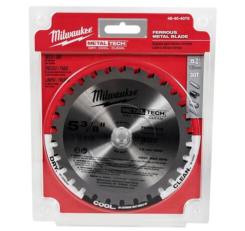 Milwaukee 48-40-4070 5-3/8 in. x 30 Teeth Ferrous Metal Circular Saw Blade (3 Pack) in Kuwait