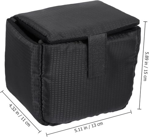 OSALADI Waterproof Shockproof Camera Lens Protective Case Bag 5.91 Inch Portable Thickened Lens Pouch for Outdoor Photography Equipment Storage in Kuwait